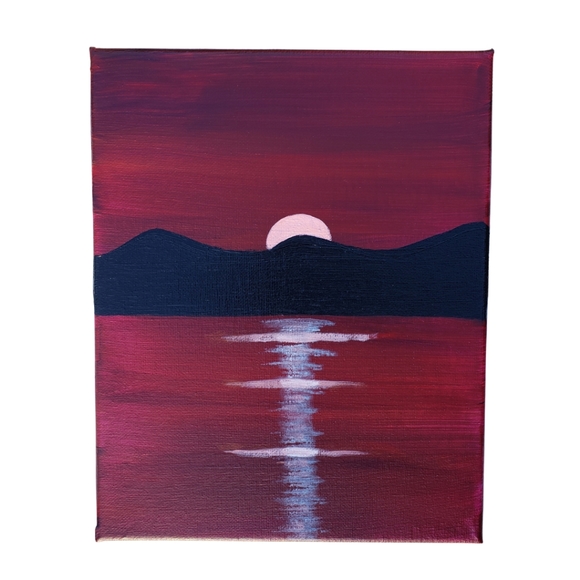 3 Original Acrylic Canvas Paintings Home Decor NEW - Picture 3 of 5